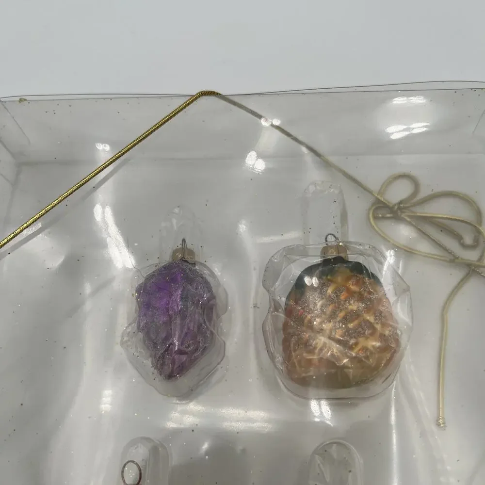Oberfrankische Mini Glass Fruit Shaped Glass Christmas Ornaments Poland